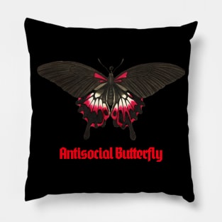 Antisocial Butterfly Pillow