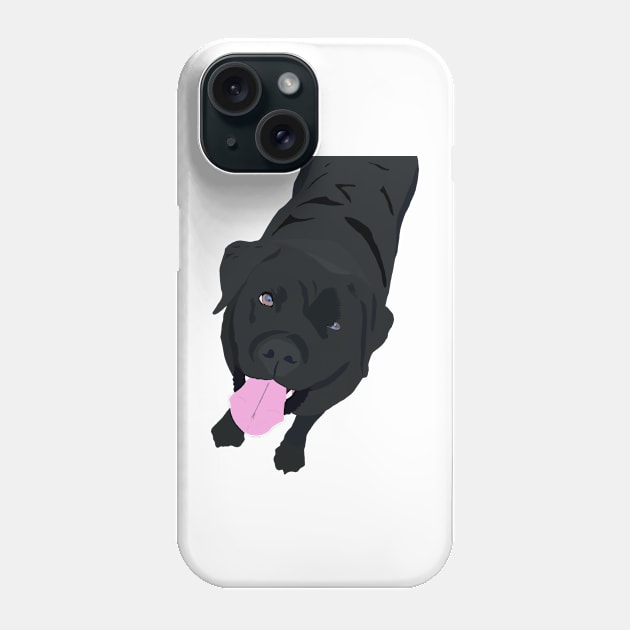 Black Labrador Phone Case by Poohdlesdoodles