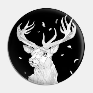 White Stag, Magical Deer Pin