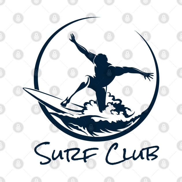 Surfer Club Print DesignTemplate by devaleta