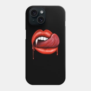 Vampire lips  vamp teeth Phone Case