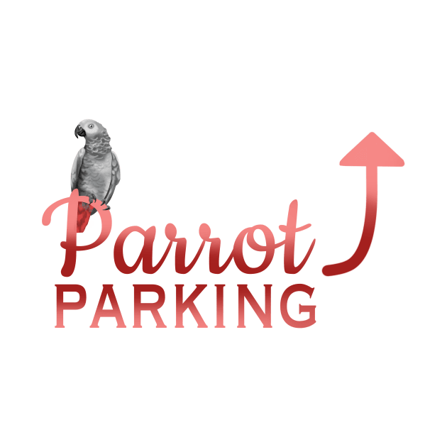 Parrot Parking - African Grey by HappyWings