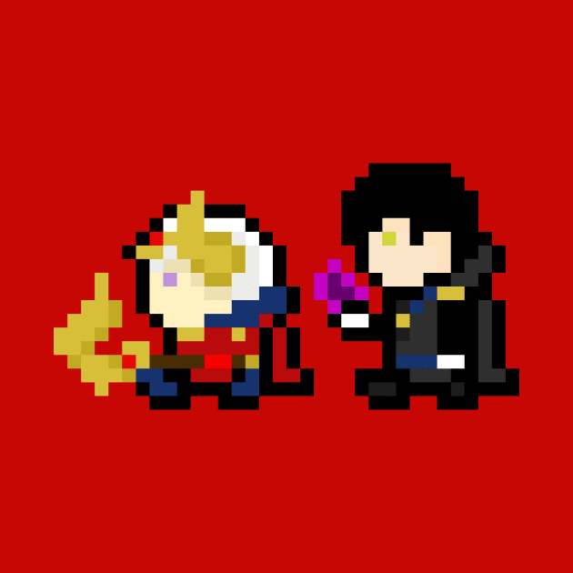 Edelgard and Hubert 8 bits by urufangu