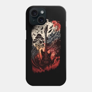 Cyberpunk Guitar Gift Guitarist Rock Concert Festival Guitar Phone Case