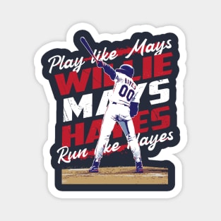 Willie Mays Hayes tee Magnet