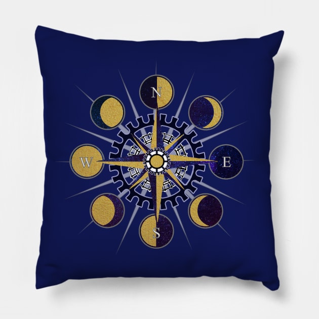 Solar Compass Pillow by Astrablink7