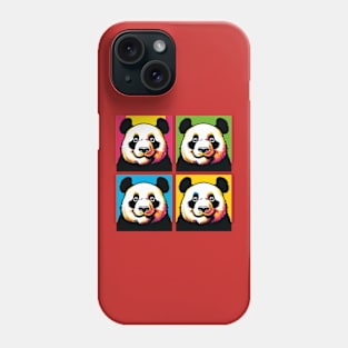 Pop Squinting Panda - Funny Panda Art Phone Case