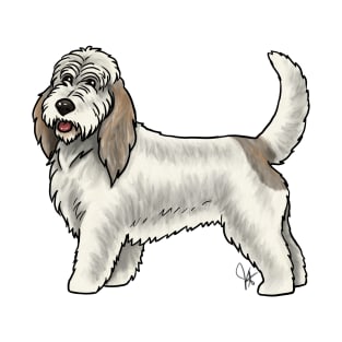 Dog - Grand Basset Griffon Vendeen - White and Grizzle T-Shirt