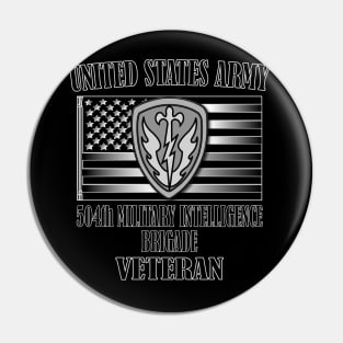 504th Military Intelligence Brigade- Veteran Pin