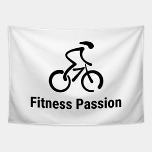 Cyclist Life Fitness Passion Tapestry