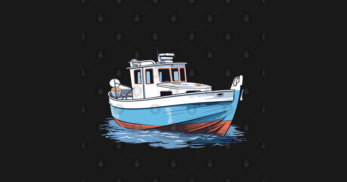Boat Illustrator Design Boat T Shirt Teepublic