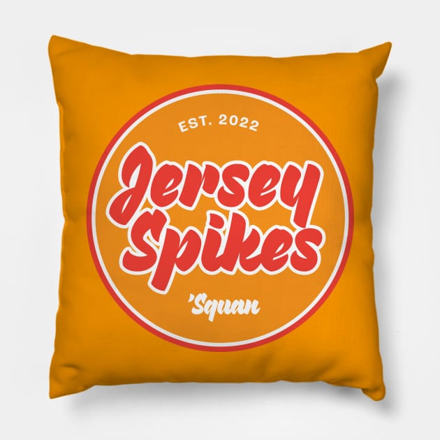 Jersey Spikes (Alt) Pillow by Third Unit