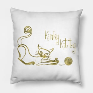 KINKY KITTY - Kinky Golden Kitty Pillow