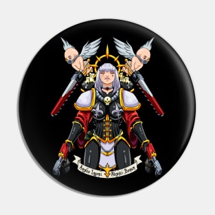 Git Gud Warrior Nun Pin