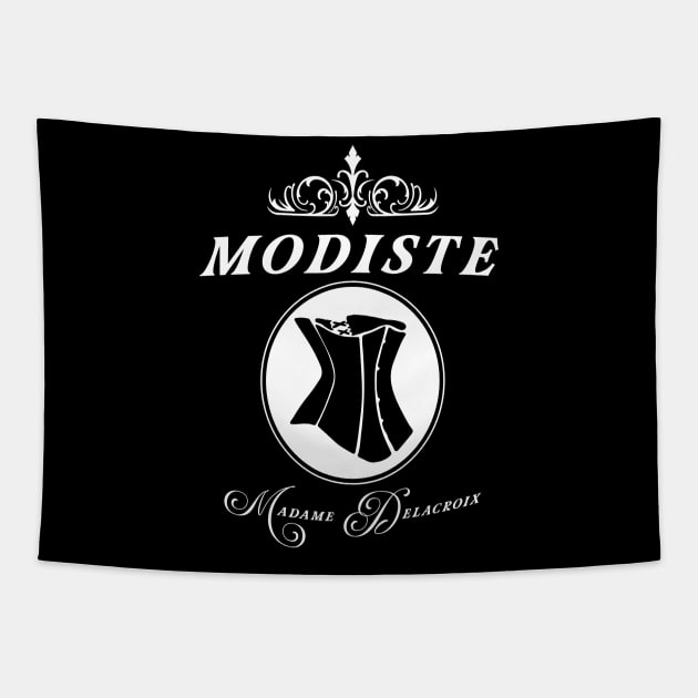 Modiste corset design, Madame Delacroix couturier to Bridgerton Society Tapestry by YourGoods