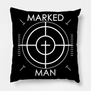 Marked Man Crosshairs Ephesians 1:13 Bible Quote Pillow