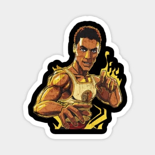 bruce leroy yellow Magnet