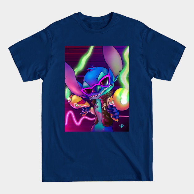 Disover Retro Stitch - Lilo And Stitch - T-Shirt