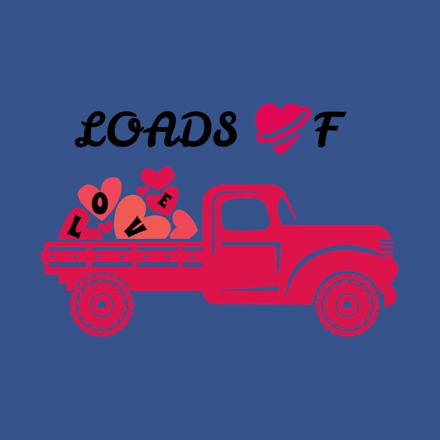 Loads of Love Valentine's Day Pickup Truck by hippyhappy