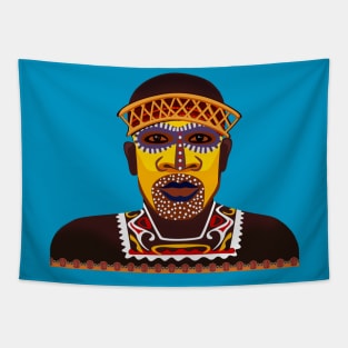 African Tribesman 2 Tapestry