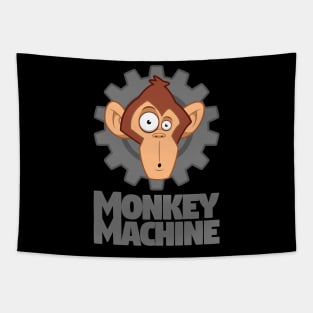 Monkey Machine Logo Tapestry