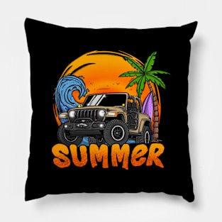 Jeep Wrangler Summer Holiday - Peanut Pillow