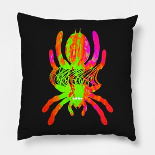 Tarantula Silhouette V69 (Tie Dye) Pillow