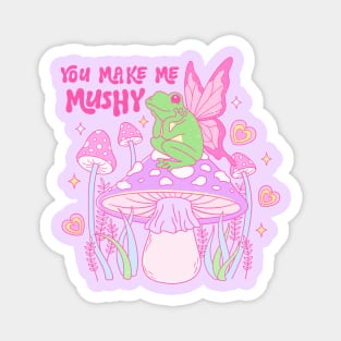 You Make Me Mushy Frog In Love Happy Valentines Day Magnet