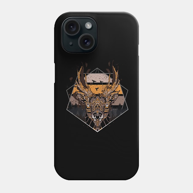 Deer Mandala Phone Case by origato