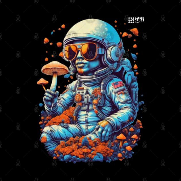 Psychedelic Dj Astronaut - Catsondrugs.com - astronaut, space, stars, galaxy, nasa, cool, planets, funny, universe, astros, astronomy, trippy, surreal, asteroidday, planet by catsondrugs.com