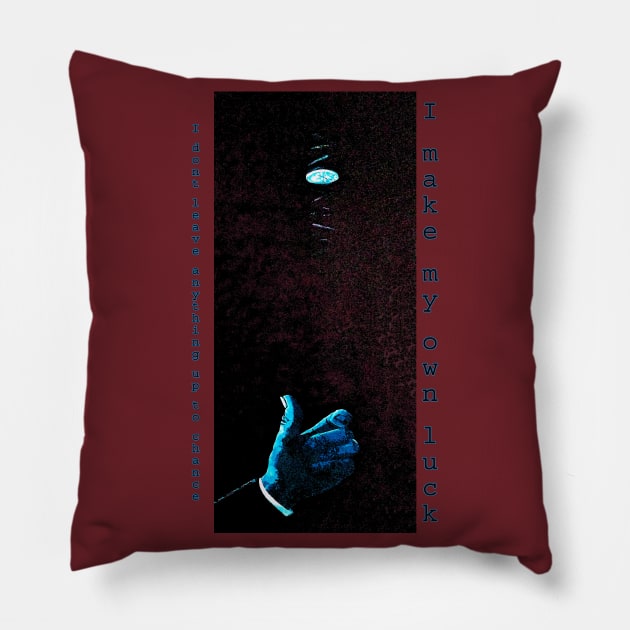 Two Face I Make My Own Luck Pillow by MelissaJBarrett