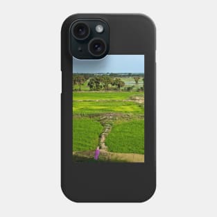 The Rice Terraces of Angkor, Cambodia Phone Case