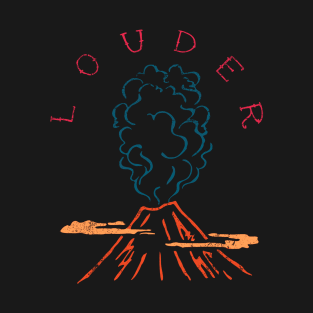 Vintage Volcano Illustration T-Shirt
