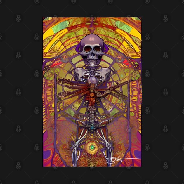 Psychedelic Exquisite Dead 25 by Benito Del Ray