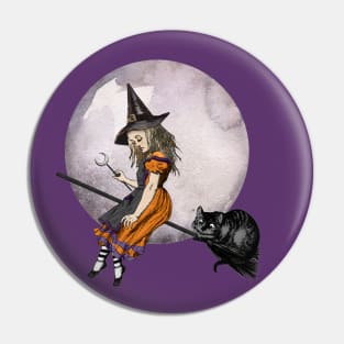 Halloween Alice in Wonderland Pin