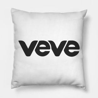 Original VeVe Logo in Black Pillow