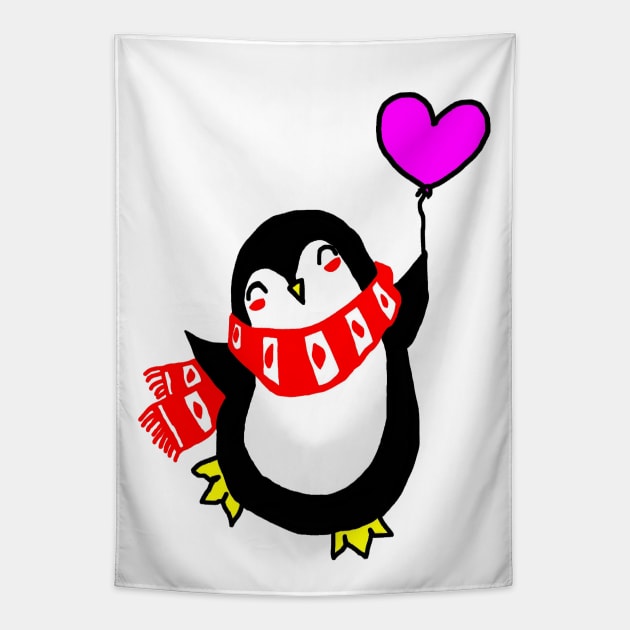 Happy Penguin Tapestry by imphavok