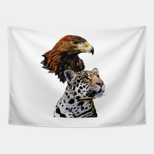 Golden Eagle and Jaguar Tapestry