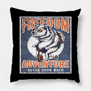 freedom adventure Pillow