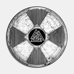 Valknut Viking Shield Pin