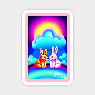 Cute bunnies Magnet