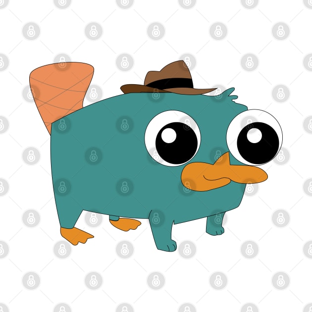 Baby Perry the Platypus by Beca's Sticker and More