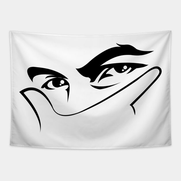 Dybala Mask Tapestry by InspireSoccer