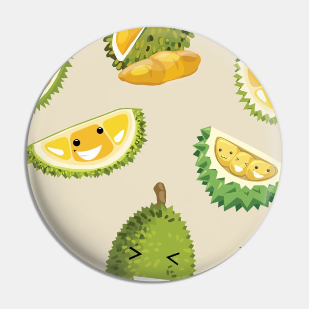 Durian Set Pin by KewaleeTee