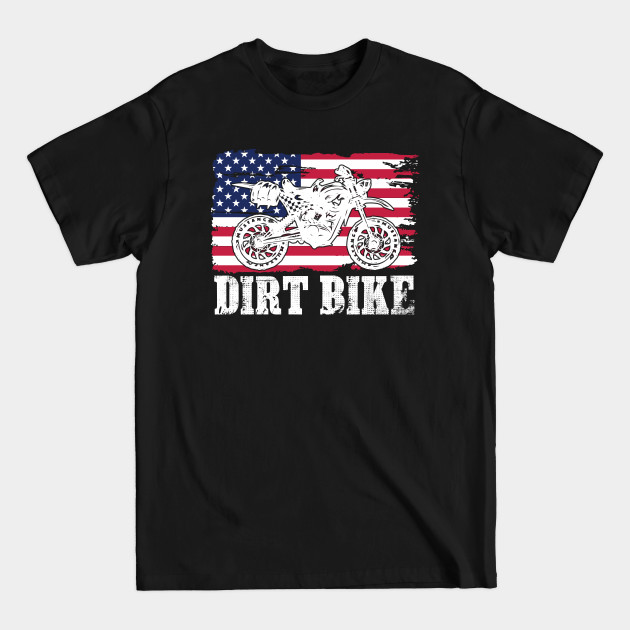 Motocross Bike Motorcycle Dirt Bike Pride Flag - Dirt Bike - T-Shirt