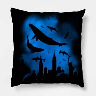 New York flooded Pillow