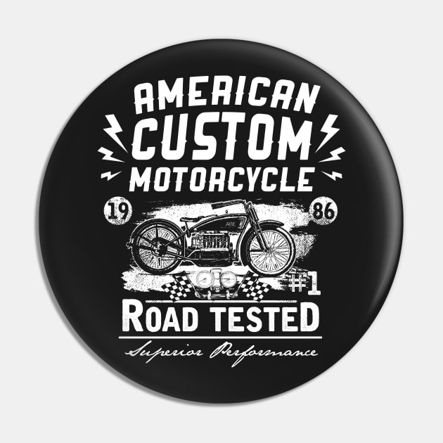 American Custom Motorcycle Pin by ByVili