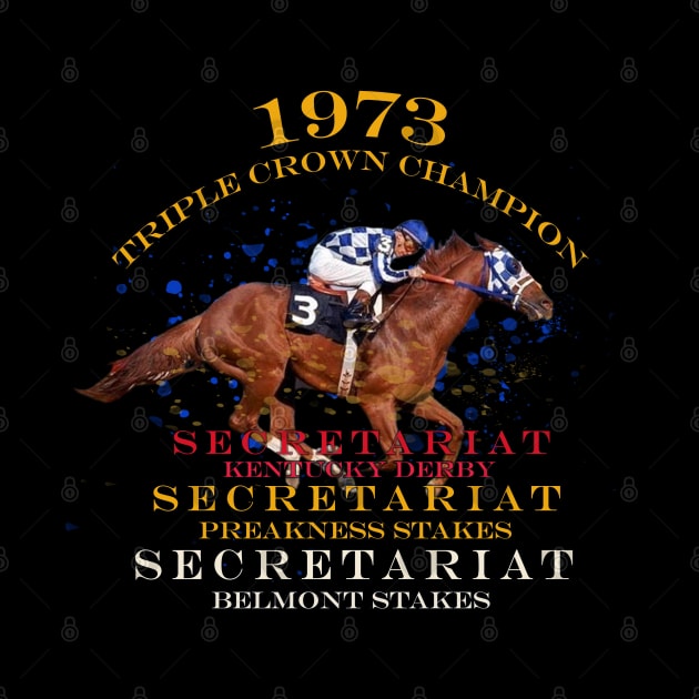 1973 Triple Crown Champion Secretariat design by Ginny Luttrell