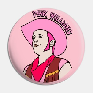 Pink Williams Portrait Pin