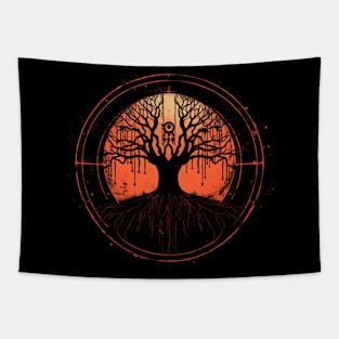 Spooky Halloween - Haunted Forest - Eerie Art - "Tree of Wonders" Tapestry